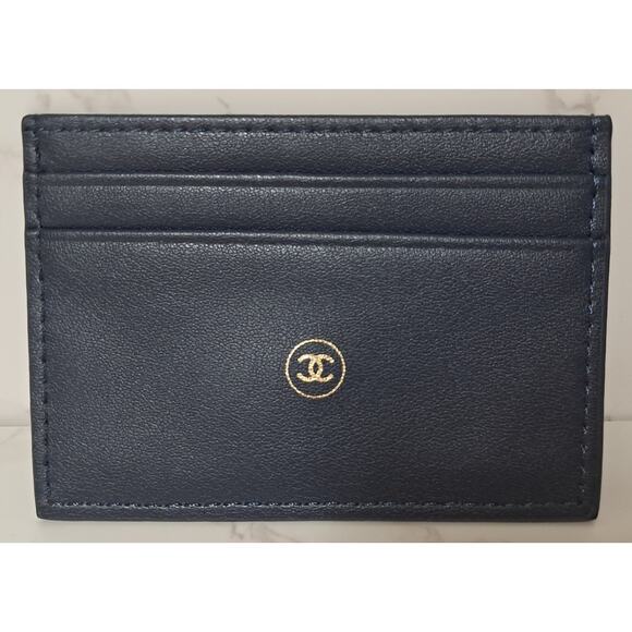 NEW Bleu de Chanel Black Unisex Cardholder - Limited Edition - Picture 1 of 5